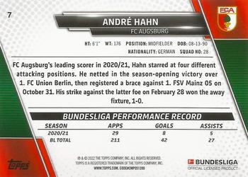 2021-22 Topps Bundesliga #7 André Hahn Back