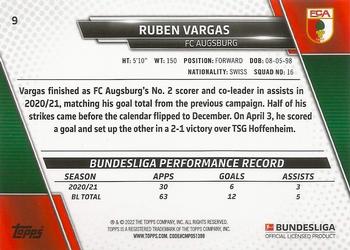 2021-22 Topps Bundesliga #9 Ruben Vargas Back