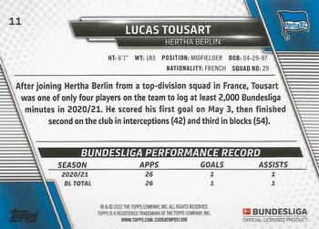 2021-22 Topps Bundesliga #11 Lucas Tousart Back