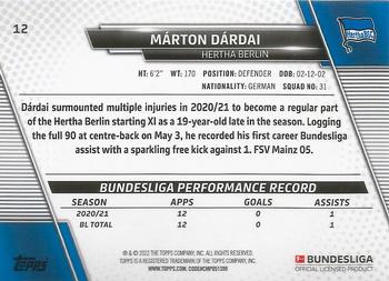 2021-22 Topps Bundesliga #12 Márton Dárdai Back