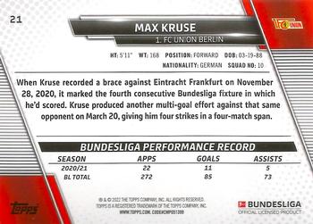 2021-22 Topps Bundesliga #21 Max Kruse Back