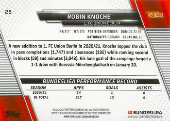 2021-22 Topps Bundesliga #25 Robin Knoche Back