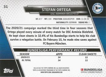 2021-22 Topps Bundesliga #31 Stefan Ortega Back