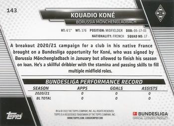 2021-22 Topps Bundesliga #143 Kouadio Koné Back