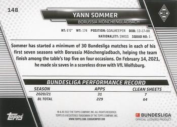 2021-22 Topps Bundesliga #148 Yann Sommer Back