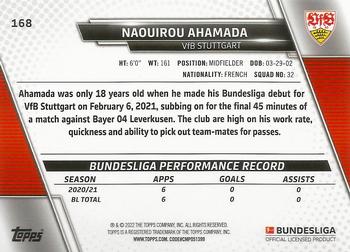 2021-22 Topps Bundesliga #168 Naouirou Ahamada Back