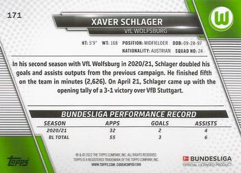 2021-22 Topps Bundesliga #171 Xaver Schlager Back