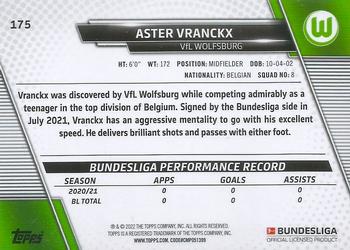 2021-22 Topps Bundesliga #175 Aster Vranckx Back