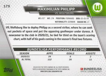 2021-22 Topps Bundesliga #179 Maximilian Philipp Back