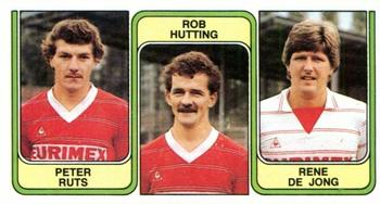 1982-83 Panini Football 83 (Belgium) #367 Peter Ruts  / Rob Hutting / Rene de Jong Front