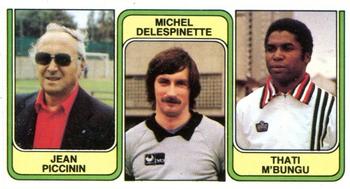 1982-83 Panini Football 83 (Belgium) #373 Jean Piccinin  / Michel Delespinette / Thaty M'Bungu Front