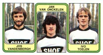 1982-83 Panini Football 83 (Belgium) #379 Jos Vandenbergh  / Jan van Onckelen / Ivo Toelen Front