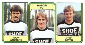1982-83 Panini Football 83 (Belgium) #381 Toon Wouters  / Marcel Put / Stef Agten Front
