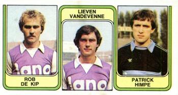 1982-83 Panini Football 83 (Belgium) #387 Rob de Kip  / Lieven Vandevenne / Patrick Himpe Front