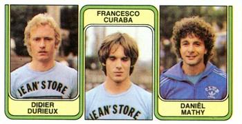 1982-83 Panini Football 83 (Belgium) #397 Didier Durieux  / Francesco Curaba / Daniel Mathy Front
