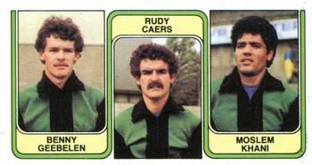 1982-83 Panini Football 83 (Belgium) #401 Benny Geebelen  / Rudy Caers / Moslem Khani Front