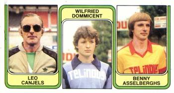 1982-83 Panini Football 83 (Belgium) #403 Leo Canjels  / Wilfried Dommicent / Benny Asselberghs Front