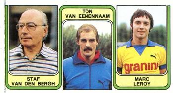 1982-83 Panini Football 83 (Belgium) #413 Staf van den Bergh  / Ton van Eenennaam / Marc Leroy Front