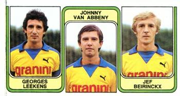 1982-83 Panini Football 83 (Belgium) #414 Georges Leekens  / Johnny van Abbeny / Jef Beirinckx Front