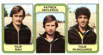 1982-83 Panini Football 83 (Belgium) #419 Filip Siau  / Patrick Declercq / Thijs Wijngaarde Front