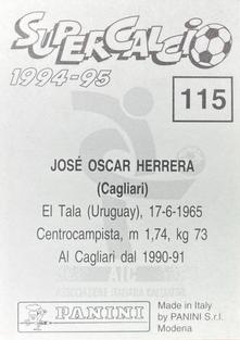 1994-95 Panini Supercalcio Stickers #115 Jose Herrera Back