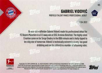 2021-22 Topps Now Bundesliga English - Red #185 Gabriel Vidovic Back