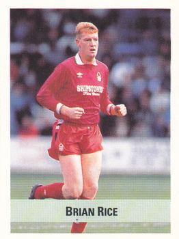 1990-91 The Sun Soccer Stickers #195 Brian Rice Front