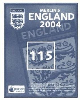 2004 Merlin England #115 Angelos Basinas Back