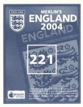 2004 Merlin England #221 Patrick Muller Back