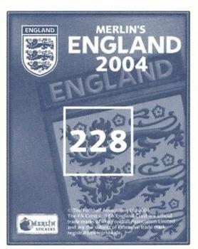2004 Merlin England #228 Raphael Wicky Back