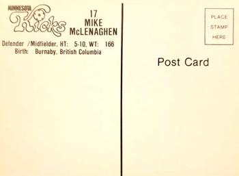 1977 Minnesota Kicks #NNO Mike McLenaghen Back