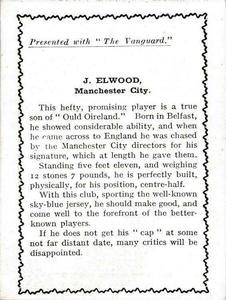 1924 D.C. Thomson / Vanguard Footballers Gilt Borders #NNO Jimmy Elwood Back