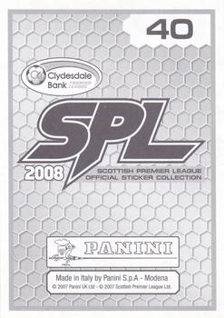 2008 Panini SPL Stickers #40 Michael Hart Back