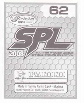 2008 Panini SPL Stickers #62 Gordon Strachan Back