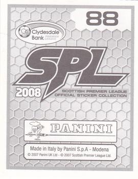 2008 Panini SPL Stickers #88 Aiden McGeady Back