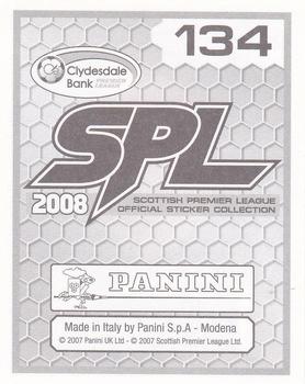 2008 Panini SPL Stickers #134 Jack Ross Back