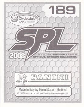 2008 Panini SPL Stickers #189 Fabian Yantorno Back