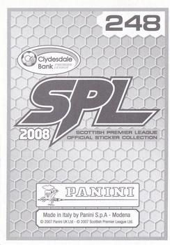 2008 Panini SPL Stickers #248 David Murphy Back