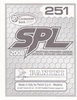 2008 Panini SPL Stickers #251 Guillaume Beuzelin Back