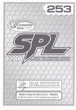 2008 Panini SPL Stickers #253 Brian Kerr Back