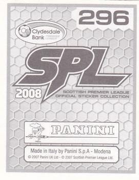 2008 Panini SPL Stickers #296 Ian Black Back