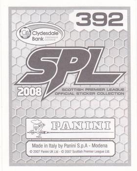2008 Panini SPL Stickers #392 Steven Whittaker Back
