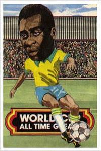 1977 City Bakeries World Cup All Time Greats #17 Pele Front