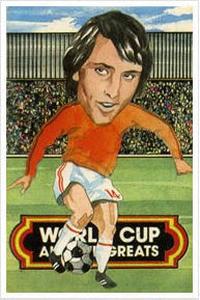 1977 City Bakeries World Cup All Time Greats #19 Johan Cruyff Front