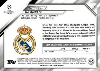 2021-22 Topps Chrome UEFA Champions League #8 Toni Kroos Back