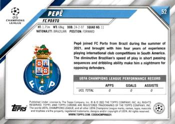 2021-22 Topps Chrome UEFA Champions League #52 Pepê Back