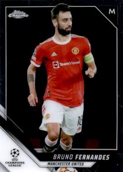 2021-22 Topps Chrome UEFA Champions League #73 Bruno Fernandes Front