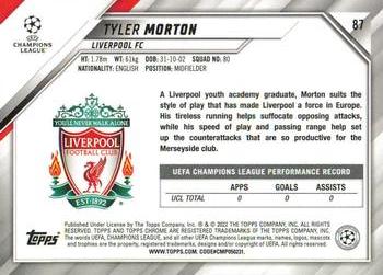 2021-22 Topps Chrome UEFA Champions League #87 Tyler Morton Back