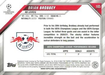 2021-22 Topps Chrome UEFA Champions League #105 Brian Brobbey Back