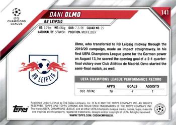 2021-22 Topps Chrome UEFA Champions League #141 Dani Olmo Back